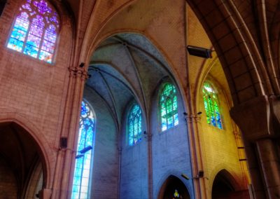Romilly-sur-Seine - Eglise St-Martin - Création de vitraux par Joël Mône réalisé par l'atelier Vitrail Saint-Georges - Transept Nord - Nord-Est