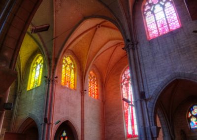 Romilly-sur-Seine - Eglise St-Martin - Création de vitraux par Joël Mône réalisé par l'atelier Vitrail Saint-Georges - Transept Sud - Sud-Est